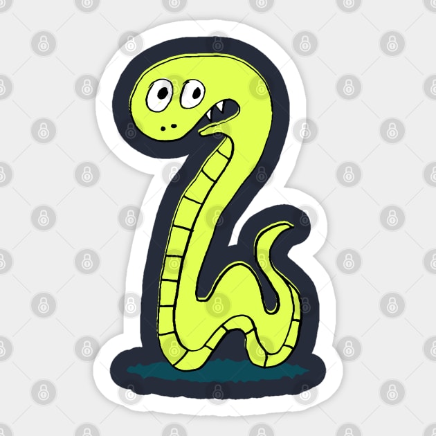 Cute monster snake Sticker by UniqueDesignsCo